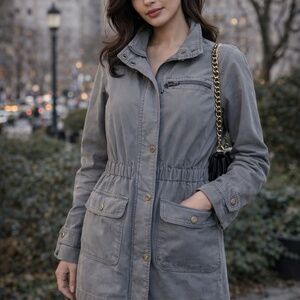 Gap Women's Gray Blue Utility Jacket